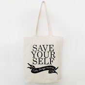 Image of Save Yourself Canvas Tote Bag