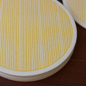 Image of Letterpress Stripes Coaster