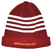 Image of 4 STRIPE BEANIE - MARONE