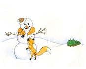 Image of Winter Foxes