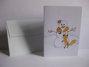 Image of Winter Foxes Greeting Card 10 pack