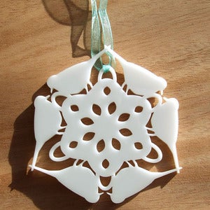 Image of Bird - Snowflake Ornament