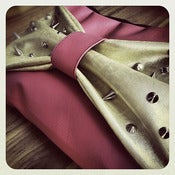 Image of Rose and Gold Bow Pouch
