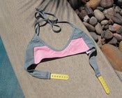 Image of Alva Snapback Bikini Top Grey