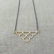 Image of vermeil/oxidized sterling 3-zinn