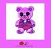 Image of Mini Purple Swarovski  Bear 