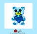 Image of Mini Blue Swarovsk Bear! 