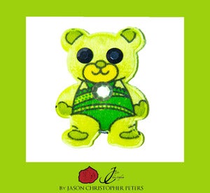 Image of Mini Green Swarovski Bear! 