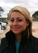 Image of Leather earrings worn by Anna on CMT's Texas Women