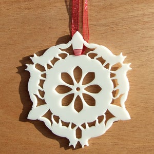 Image of Fox - Snowflake Ornament