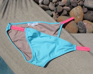 Image of Alva Snapback Bikini Bottom Blue