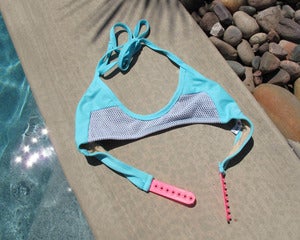 Image of Alva Snapback Bikini Top Blue