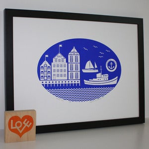 Image of Harbour Town limited edition print (more colours...)