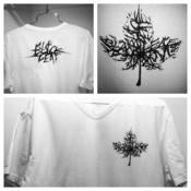 Image of Black Leaf V-Neck 