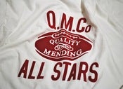 Image of QMC All-Stars T-Shirt, Off White and Red Flock
