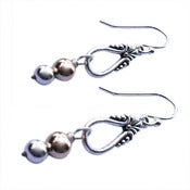Image of MOTHERS DAY SPECIAL Vintage Style Gold Ball Earring