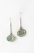 Image of Green Kyanite Twisted Root Earrings