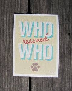 Image of WHO RESCUED WHO - ROBIN