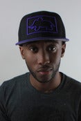 Image of Square Up Snapback Purple/Black