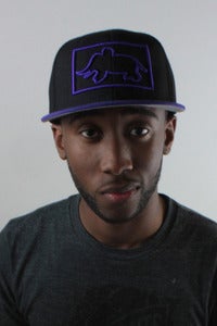 Image of Square Up Snapback Purple/Black