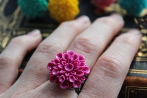 Image of Gerber Daisy Filigree Rings