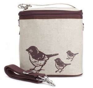 Image of So Young Mother Large Cooler Bag - Brown Birds