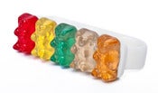 Image of PANDA Emerald 3 Finger Ring Multi-Colored 1