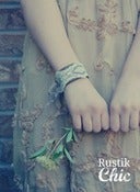 Image of Romantic Antique Lace Ribbon Leather Cuff