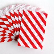 Image of Red Striped Itty Bitty Bags