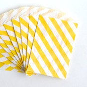 Image of Yellow Striped Itty Bitty Bags