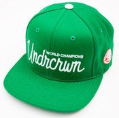 Image of UNDRCRWN x STARTER "SCRIPT CLUB" SNAPBACK | KELLY GREEN