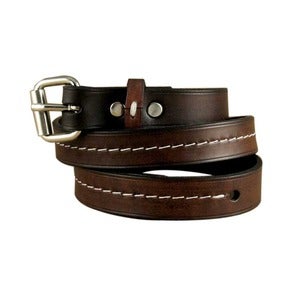 Image of Leather Belt - Bison Brown