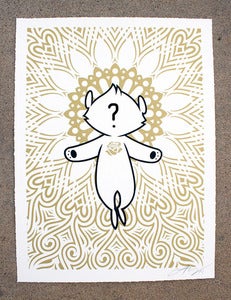 Image of DIGNITY BEAR RISING HAND DRAWN HPM