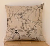 Image of Flowering Gum Cushion Cover - 45cm x 45cm in Black/Grey