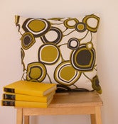 Image of Mustard 'Blade' Cushion Cover - 45cm x 45cm