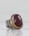 Image of Purple Jade and Rose Gold Ring