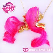 Image of Double Twist Pegasus Pony (Gold with Diamond Eye)