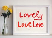Image of 'Lovely' Love Print 