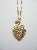 Image of Antique Heart with Diamond - Gold Vermeil