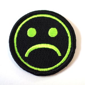 Image of ☹ SAD PATCH GREEN ☹