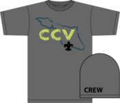 Image of CCV 2012 Special Edition Island Logo - Tee Shirt with Crew # Sleeve Print