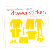 Image of Drawer Organizer Stickers - Boys with Long Sleeved Shirt