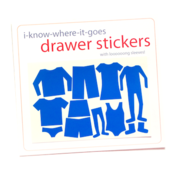 Image of Drawer Organizer Stickers - Girls with Long-Sleeved Shirt