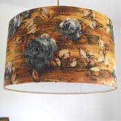 Image of Applause barkcloth lampshade