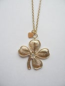 Image of Clover with Diamond - Gold Vermeil