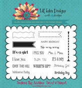 Image of Sentment Flag Additions Stamp Set (Stamps Only)
