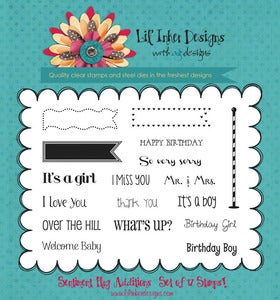 Image of Sentment Flag Additions Stamp Set (Stamps Only)