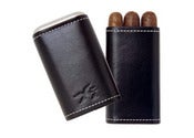 Image of 1 x Xikar Black Leather Cigar Case