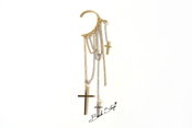 Slave Chain Harness Cross Ear Cuff Earring