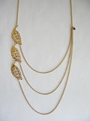 Image of Cascading Leaves - Gold Vermeil